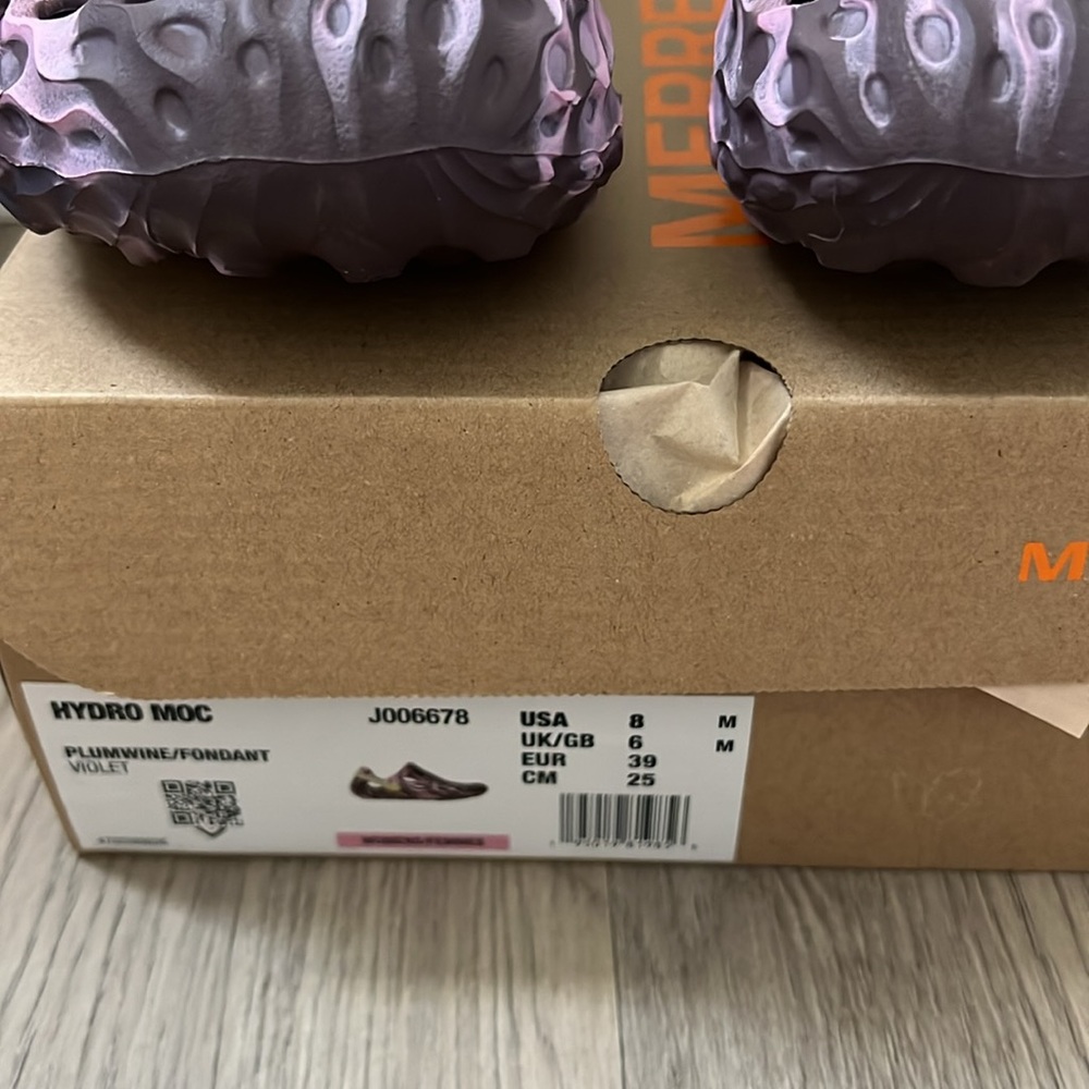 Merrell Hydro Moc Clog Water Shoe Purple  Tie Dye Comfort Casual Womens 8 NWT - Picture 2 of 6